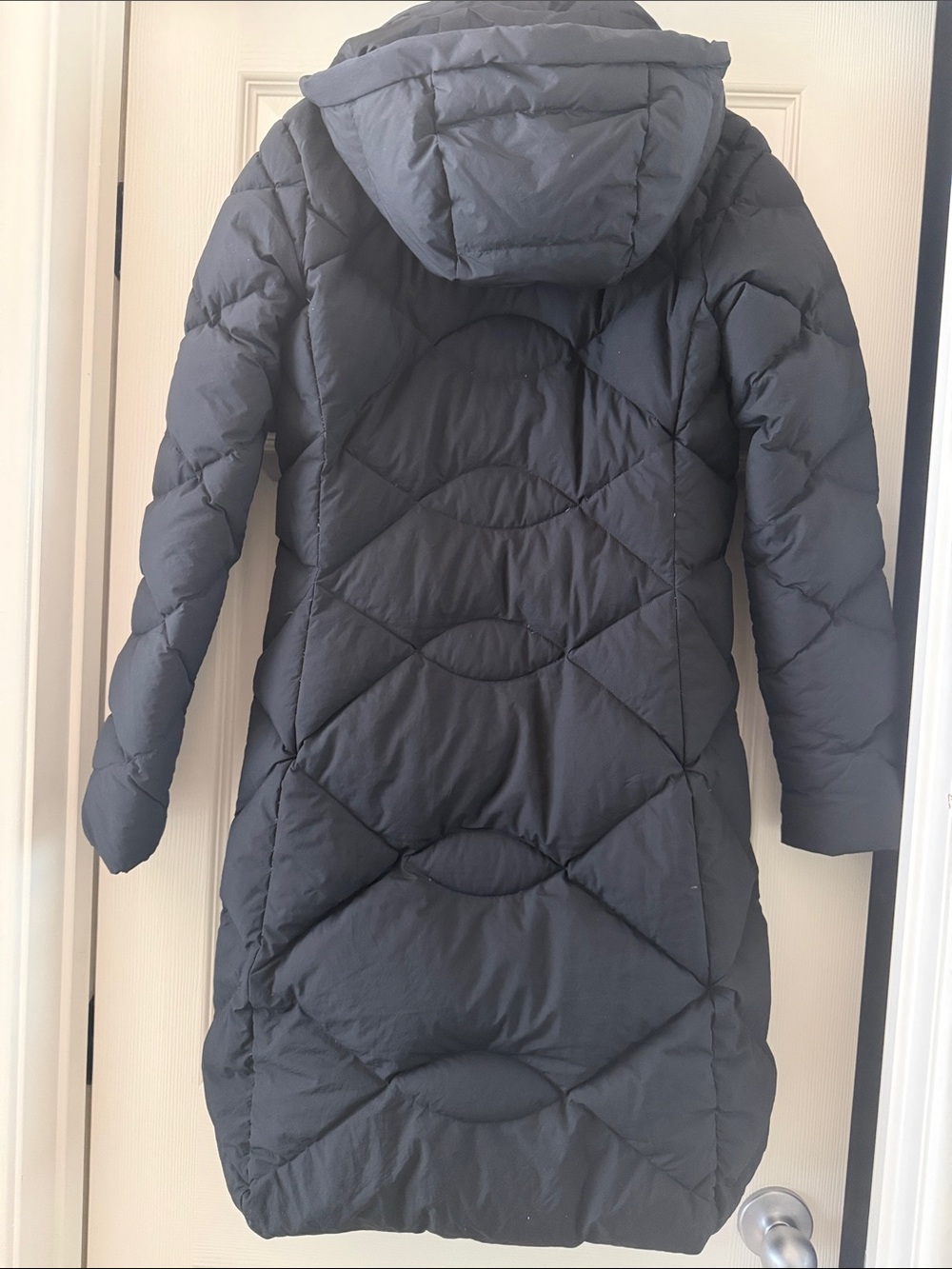 The North Face ❄️☃️Women’s Black Quilted Long Puffer Jacket with Hood - Picture 2 of 7